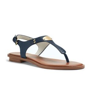Michael Kors Mk Plate Flat Thong Sandals in Blue Lyst size 9